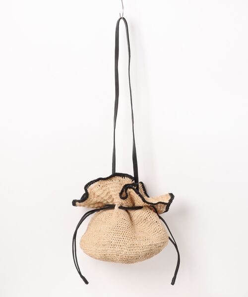 MADE IN MADA(メイドインマダ)の「ラッフルラフィアトート(トートバッグ・レディース・ベージュ・FREE)」の12枚目の写真