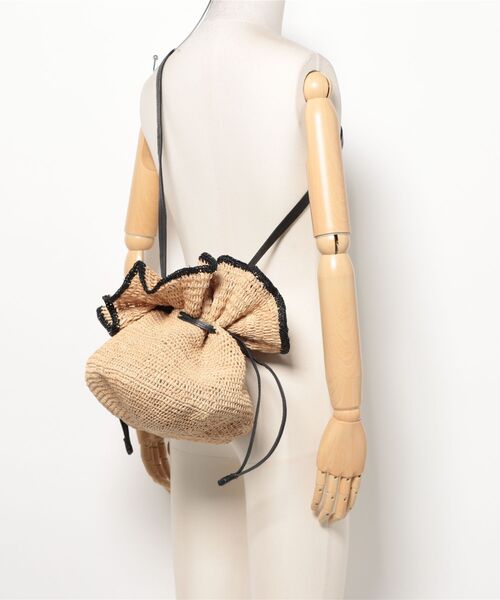 MADE IN MADA(メイドインマダ)の「ラッフルラフィアトート(トートバッグ・レディース・ベージュ・FREE)」の15枚目の写真