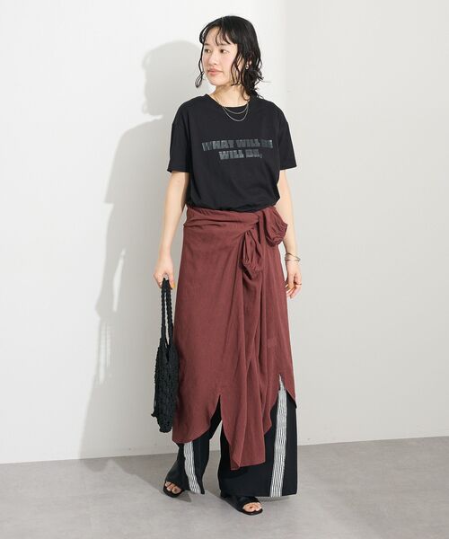 CRAFT STANDARD BOUTIQUE（クラフトスタンダードブティック）の「ヴィンテージボイル袖シャーリングワンピース（シャツワンピース・レディース・ブラック/ブラウン/イエロー・FREE）」の17枚目の写真