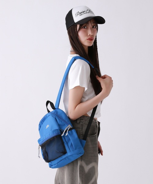 repipi armario(レピピ アルマリオ)の「メッシュポケットミニリュック(バックパック/リュック・キッズ・アイボリー/ブラック/ブルー・FREE)」の13枚目の写真