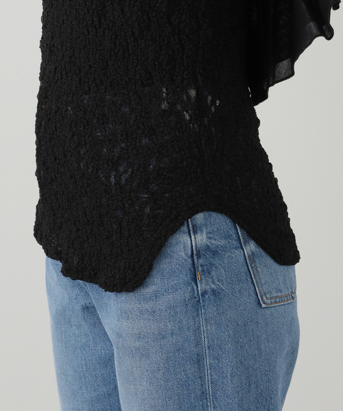 FUMIE TANAKA（フミエタナカ）の「【FUMIE TANAKA(フミエタナカ)】big frill lace cami：ブラウス（シャツ/ブラウス・レディース・ブラック・2）」の9枚目の写真