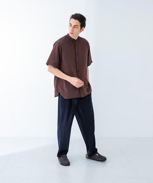 URBAN RESEARCH(アーバンリサーチ)の「PRINT BAND COLLAR SHIRTS(シャツ/ブラウス・メンズ・ブラック系その他/ベージュ系その他/ブルー系その他・MEDIUM/LARGE)」の19枚目の写真