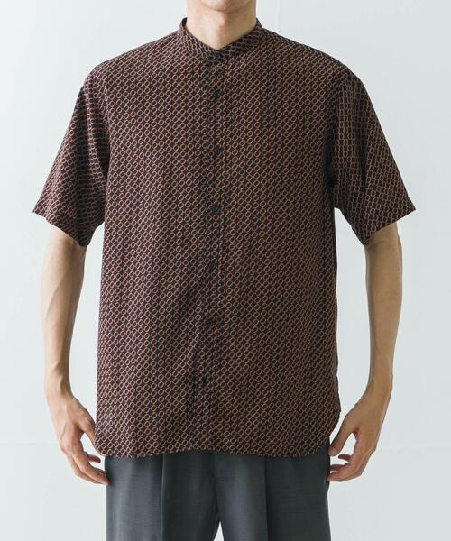 URBAN RESEARCH(アーバンリサーチ)の「PRINT BAND COLLAR SHIRTS(シャツ/ブラウス・メンズ・ブラック系その他/ベージュ系その他/ブルー系その他・MEDIUM/LARGE)」の13枚目の写真