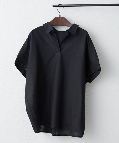 Remind me and forever(リマインドミーアンドフォーエバー)の「【10色展開!】シンプルで使いやすいのに大人高見え!リネン混スキッパーシャツ(シャツ/ブラウス・レディース・その他1/その他2/その他3/その他5/ネイビー/その他6/オフホワイト/その他4/モカ/ブラック・FREE)」の1枚目の写真