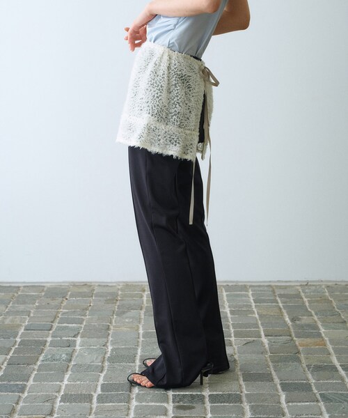 CODE A(コードエー)の「Ribbon Tulle Duo(Tシャツ/カットソー・レディース・グレー/ホワイト・00)」の11枚目の写真