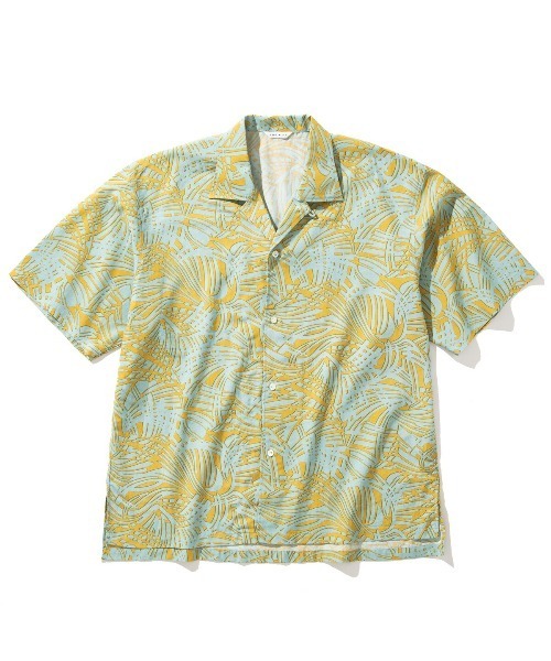 Sandinista(サンディニスタ)の「SANDINISTA Patterned Open Collar S/S Shirt (MINT) (サンディニスタ パターン オープンカラー ショートスリーブシャツ)(シャツ/ブラウス・メンズ・ミント・MEDIUM/LARGE)」の2枚目の写真