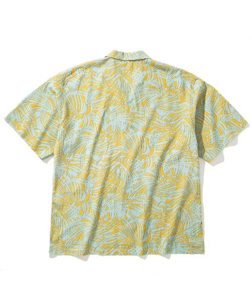 Sandinista(サンディニスタ)の「SANDINISTA Patterned Open Collar S/S Shirt (MINT) (サンディニスタ パターン オープンカラー ショートスリーブシャツ)(シャツ/ブラウス・メンズ・ミント・MEDIUM/LARGE)」の3枚目の写真