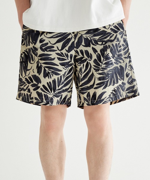 セール】ワッシャーナイロンリーフ柄ショーツ（その他パンツ