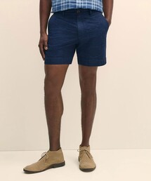 BROOKS BROTHERS | コットン ペイズリー プレーンフロント 7inショーツ(その他パンツ)