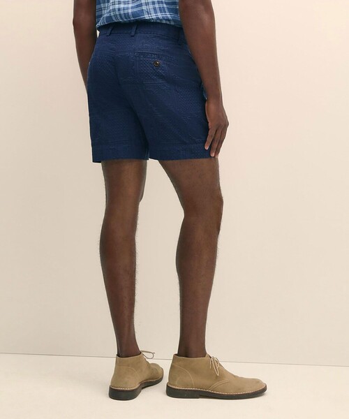 BROOKS BROTHERS（ブルックスブラザーズ）の「コットン　ペイズリー　プレーンフロント　7inショーツ（その他パンツ・メンズ・ネイビー・32inch/38inch/36inch/30inch/34inch）」の2枚目の写真