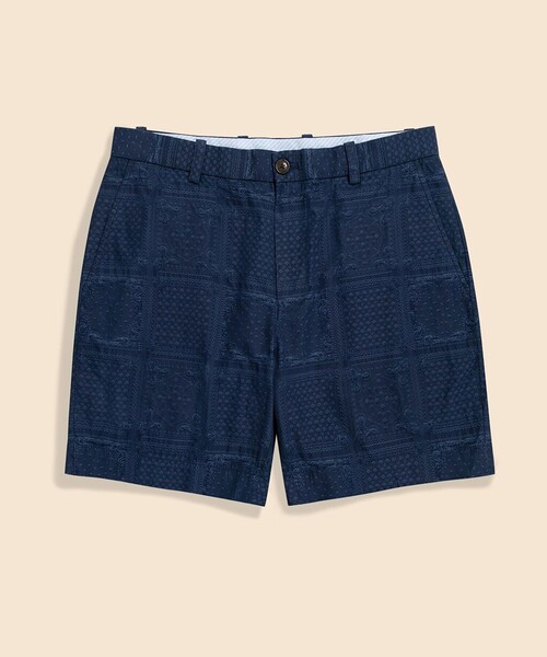 BROOKS BROTHERS（ブルックスブラザーズ）の「コットン　ペイズリー　プレーンフロント　7inショーツ（その他パンツ・メンズ・ネイビー・32inch/38inch/36inch/30inch/34inch）」の5枚目の写真