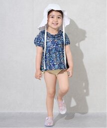 petit main（プティマイン）の「【一部WEB限定カラー】【SWIM】パフスリーブタンキニ（水着・キッズ）」