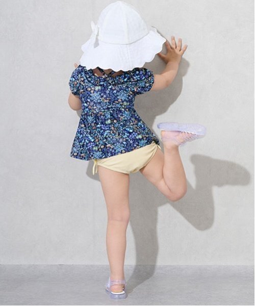 petit main(プティマイン)の「【WEB限定】【SWIM】パフスリーブタンキニ(水着・キッズ・アイボリー/ネイビー/ライトピンク/ピンク・130cm/120cm/90cm/100cm/110cm/80cm)」の10枚目の写真