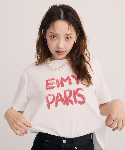 セール】ペンキ風ロゴEIMY PARIS Tシャツ（Tシャツ/カットソー）｜EIMY