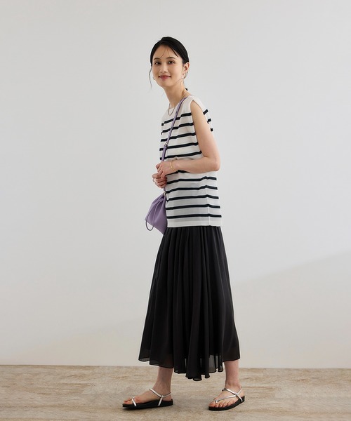 ROPE'（ロペ）の「【洗える】コットンシルクスカート（スカート・レディース・ベージュ/ブラック/ターコイズブルー・FREE）」の12枚目の写真