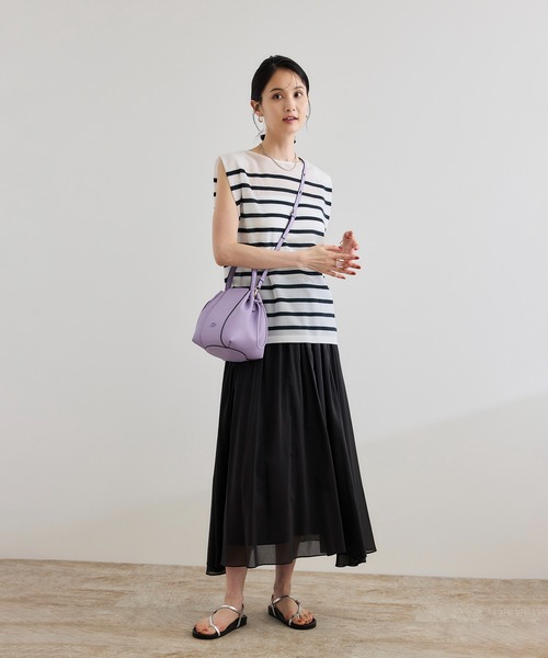 ROPE'（ロペ）の「【洗える】コットンシルクスカート（スカート・レディース・ベージュ/ブラック/ターコイズブルー・FREE）」の11枚目の写真