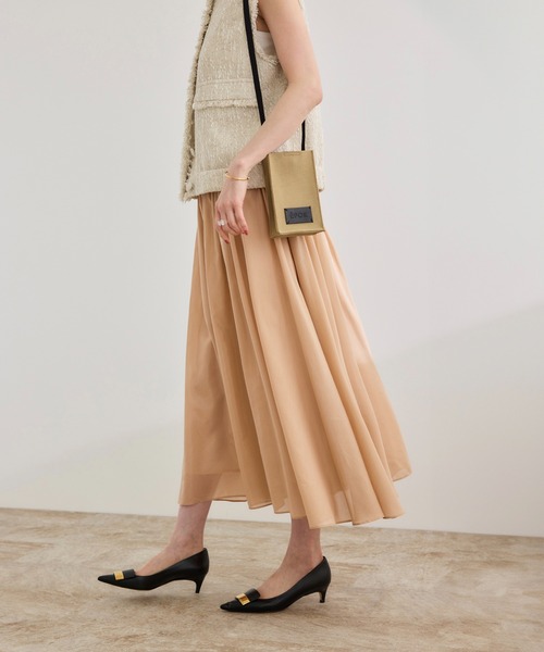 ROPE'（ロペ）の「【洗える】コットンシルクスカート（スカート・レディース・ベージュ/ブラック/ターコイズブルー・FREE）」の10枚目の写真