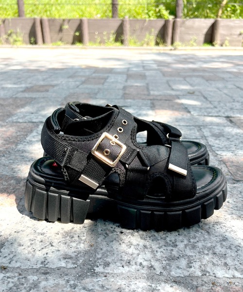 LUGG NAGG(ラグナグ)の「【BOBSON】【厚底】ベルクロスポーツサンダル(サンダル・レディース・ブラック/ベージュ/ホワイト・M/L/LL/S)」の8枚目の写真
