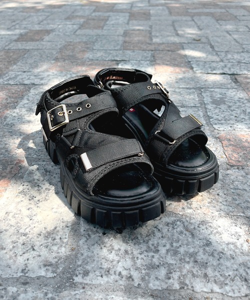 LUGG NAGG(ラグナグ)の「【BOBSON】【厚底】ベルクロスポーツサンダル(サンダル・レディース・ブラック/ベージュ/ホワイト・M/L/LL/S)」の9枚目の写真
