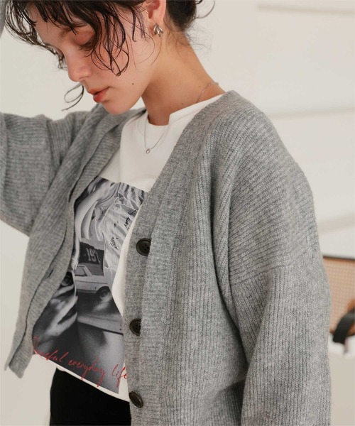 titivate(ティティベイト)の「ヴィンテージライクフォトプリントロングスリーブTシャツ(Tシャツ/カットソー・レディース・ホワイト系その他2/オフホワイト/ホワイト系その他/チャコール・M/S)」の15枚目の写真