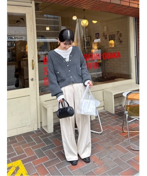 titivate(ティティベイト)の「ヴィンテージライクフォトプリントロングスリーブTシャツ(Tシャツ/カットソー・レディース・ホワイト系その他2/オフホワイト/ホワイト系その他/チャコール・M/S)」の5枚目の写真