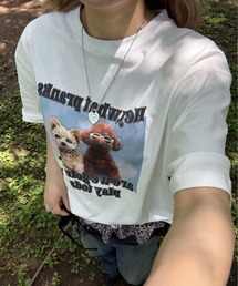 ドッグフォトプリントTシャツ