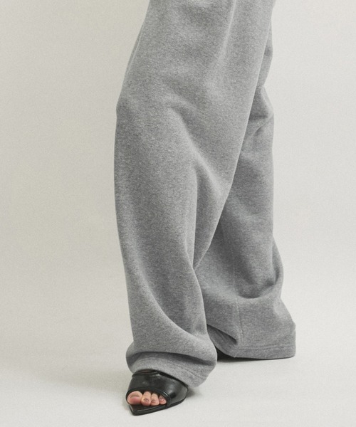 ADAM ET ROPE'(アダムエロペ)の「【PROTAGONISTA(プロタゴニスタ)】PANTS(スウェットパンツ・レディース・ブラック/グレー・1)」の13枚目の写真