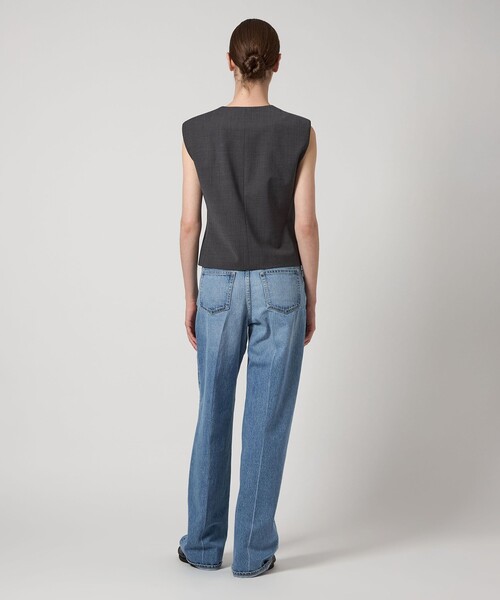 AEWEN MATOPH（イウエン マトフ）の「＜AEWEN MATOPH＞スクエアネック ベスト（ベスト・レディース・ダークブラウン/ダークグレー・FREE）」の9枚目の写真