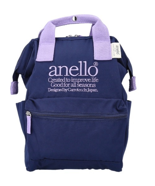 anello(アネロ)の「anello ビバリー 口金リュック スリムS(バックパック/リュック・レディース・ネイビー/ブラック・XS)」の4枚目の写真