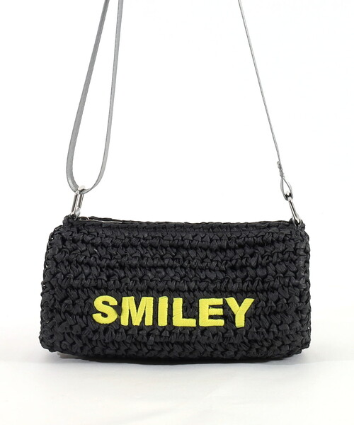 COOCO（クーコ）の「ＳＭＩＬＥＹ　ドラム型ペーパーショルダーバッグ（かごバッグ・レディース・ナチュラル/ブラック/キャメル・FREE）」の4枚目の写真