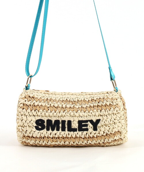 COOCO（クーコ）の「ＳＭＩＬＥＹ　ドラム型ペーパーショルダーバッグ（かごバッグ・レディース・ナチュラル/ブラック/キャメル・FREE）」の5枚目の写真