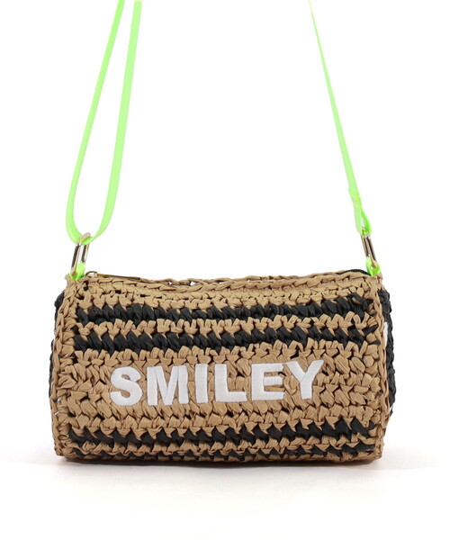 COOCO（クーコ）の「ＳＭＩＬＥＹ　ドラム型ペーパーショルダーバッグ（かごバッグ・レディース・ナチュラル/ブラック/キャメル・FREE）」の6枚目の写真