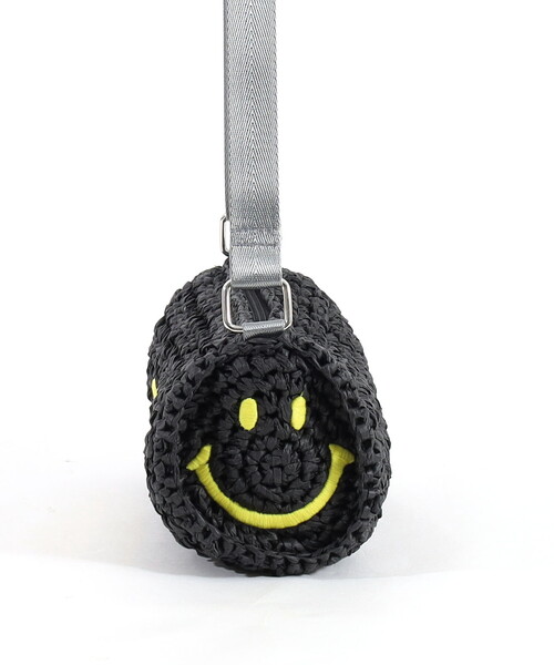 COOCO（クーコ）の「ＳＭＩＬＥＹ　ドラム型ペーパーショルダーバッグ（かごバッグ・レディース・ナチュラル/ブラック/キャメル・FREE）」の8枚目の写真
