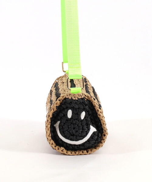 COOCO（クーコ）の「ＳＭＩＬＥＹ　ドラム型ペーパーショルダーバッグ（かごバッグ・レディース・ナチュラル/ブラック/キャメル・FREE）」の16枚目の写真