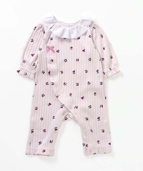 セール】サクランボ柄カバーオール（ロンパース）｜apres les cours