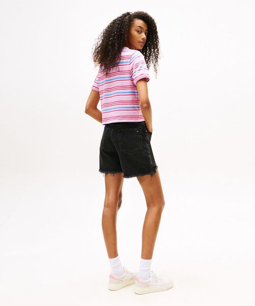 tommy jeans（トミー ジーンズ）の「レギュラースクリプトボーダーTシャツ（Tシャツ/カットソー・レディース・ピンク/ブルー・X-SMALL/MEDIUM/SMALL）」の10枚目の写真