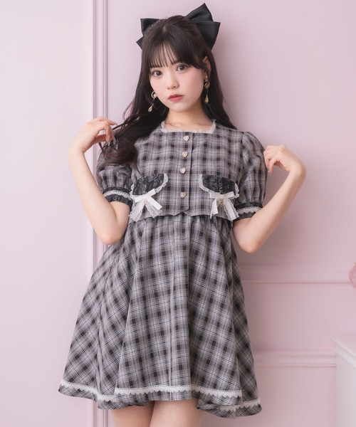 セール】フラップリボン付レイヤードワンピース（ワンピース