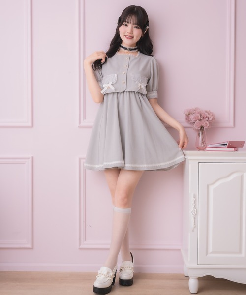 ROJITA ワンピース ツーピー風ダブルボタンワンピース | Rlab store