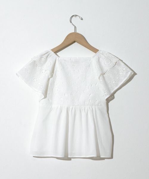 flower（フラワー）の「サニーグレーストップ（シャツ/ブラウス・レディース・ホワイト/イエロー・FREE）」の4枚目の写真