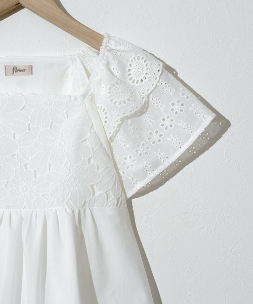 flower（フラワー）の「サニーグレーストップ（シャツ/ブラウス・レディース・ホワイト/イエロー・FREE）」の7枚目の写真