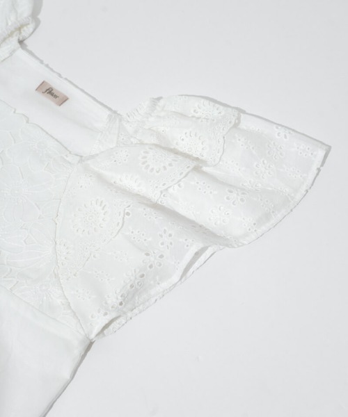 flower（フラワー）の「サニーグレーストップ（シャツ/ブラウス・レディース・ホワイト/イエロー・FREE）」の8枚目の写真