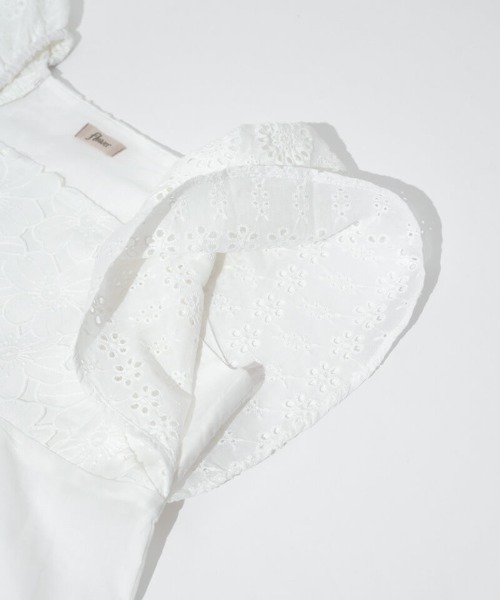 flower（フラワー）の「サニーグレーストップ（シャツ/ブラウス・レディース・ホワイト/イエロー・FREE）」の9枚目の写真