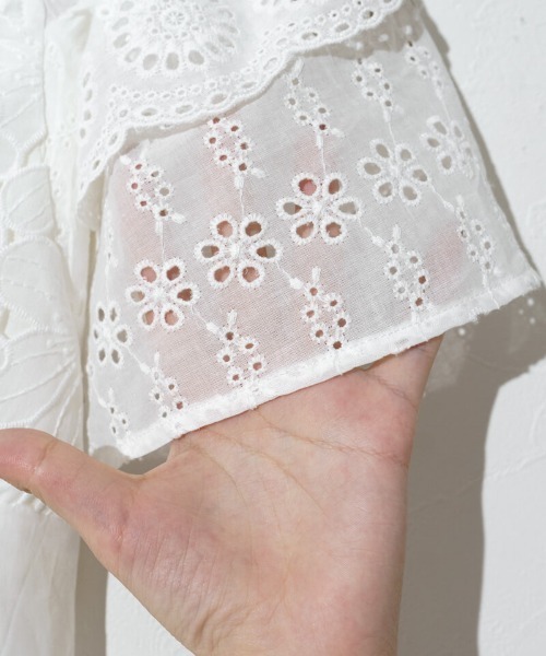 flower（フラワー）の「サニーグレーストップ（シャツ/ブラウス・レディース・ホワイト/イエロー・FREE）」の10枚目の写真