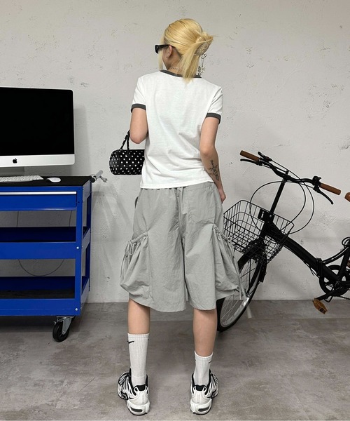 sedacle girl(セダクルガール)の「リボンポケットハーフパンツ(その他パンツ・レディース・チャコールグレー/グレー・MEDIUM/SMALL)」の17枚目の写真