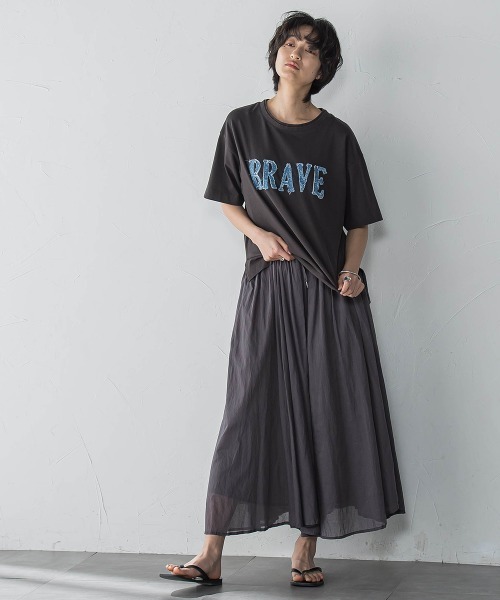 デニムロゴTシャツ≪洗濯機で洗える≫ MAYSON GREY｜デニムロゴTシャツ≪洗濯機で洗える≫ | Rakuten