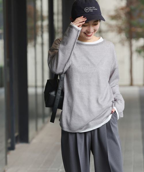 JOURNAL STANDARD relume シアーモヘヤミックスプルオーバー メランジシアーモヘヤミックスビッグプルオーバー（ニット／セーター