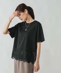 GLOBAL WORK | フローズンTレースドッキング/498339(Tシャツ/カットソー)