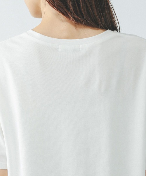 GLOBAL WORK（グローバルワーク）の「フローズンTレースドッキング/498339（Tシャツ/カットソー・レディース・ブラック/アッシュブラウン/オフホワイト・LARGE/MEDIUM）」の16枚目の写真