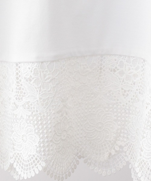 GLOBAL WORK（グローバルワーク）の「フローズンTレースドッキング/498339（Tシャツ/カットソー・レディース・ブラック/アッシュブラウン/オフホワイト・LARGE/MEDIUM）」の19枚目の写真