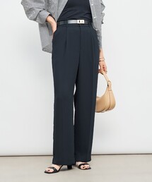 NOLLEY’S | ウォッシャブルバックサテンセミワイドパンツ(その他パンツ)